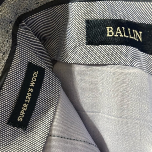 Ballin Men’s Super 120s Wool Travel Twill Comfort-EZE Trouser in Navy size 36 - Picture 4 of 9